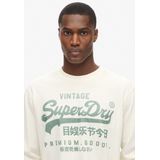Superdry - Classic Vl Graphic - T-shirt - Beige - Lange Mouwen