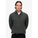 Superdry - Getailleerd Knooptrui - Gebreide Trui - Zwart