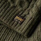 Superdry - Jacob - Gebreide Trui - Donkergrijs - Casual - Acryl - Duurzaam