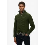 Superdry Jacob Cable Knit Half Zip Trui Heren