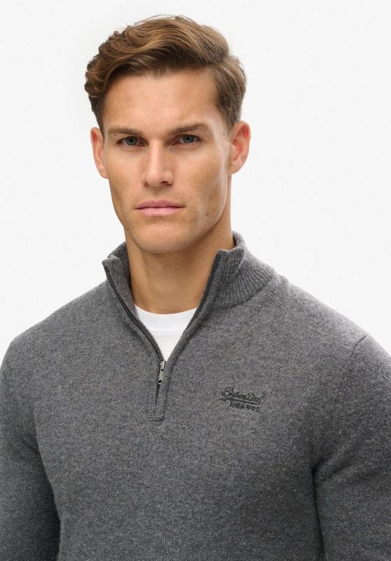 Superdry - M6110640A - Schipperstrui - Bruin - Wol