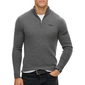 Superdry - M6110640A - Schipperstrui - Grijs - Wol