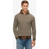 Superdry - M6110641A - Slim Fit Trui - Zwart - Wol
