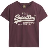 Superdry - Embroidered Vintage Logo T-shirt - Zwart - Katoen