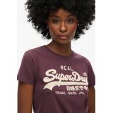 Superdry - Embroidered Vintage Logo T-shirt - Zwart - Katoen