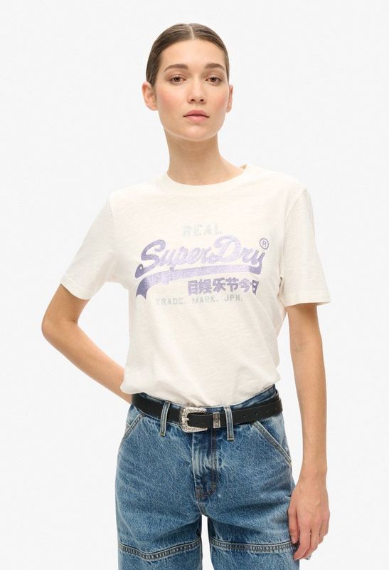 Superdry - VL Graphic T-shirt - Dames - Versierd - Katoen