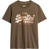 Superdry - Vl Graphic T-shirt - Korte Mouwen - Biologisch Katoen