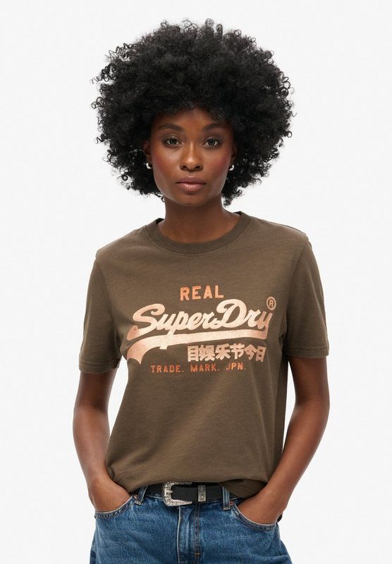 Superdry - Vl Graphic T-shirt - Korte Mouwen - Biologisch Katoen