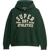 Superdry - W2012137A - Sweater - Diepgroen - Katoen - Biologisch Katoen