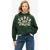 Superdry - W2012137A - Sweater - Diepgroen - Katoen - Biologisch Katoen