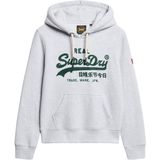 Superdry - Vl Graphic - Hoodie - Grijs - 100% Katoen