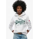 Superdry - Vl Graphic - Hoodie - Grijs - 100% Katoen