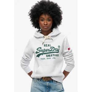 Superdry - Vl Graphic - Hoodie - Grijs - 100% Katoen