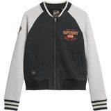 Superdry - W2012160A - Bomberjack - Zwart - Casual - Gebreid