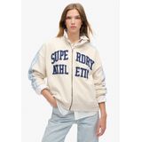 Superdry - W2012163A - Sweatshirt - Groen - Losse Ritssluiting - Casual - Katoen