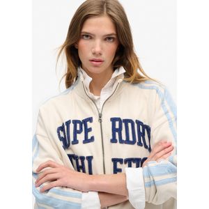 Superdry - W2012163A - Sweatshirt - Groen - Losse Ritssluiting - Casual - Katoen