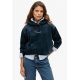 Superdry - W2012168A - Hoodie - Zwart - Velours - Casual