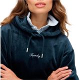 Superdry - W2012168A - Hoodie - Zwart - Velours - Casual