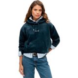 Superdry - W2012168A - Hoodie - Zwart - Velours - Casual