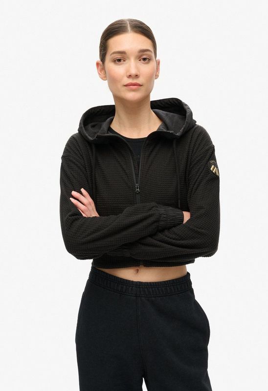 Superdry - Sport Tech Grid Fleece - Ritshoodie - Dames