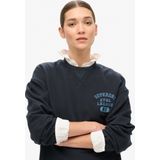 Athletic Essentials - Loose Crop Crew Sweatshirt - Grijs - Katoen