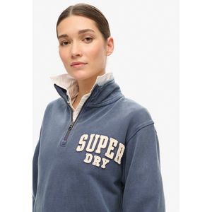 Superdry - W2012197A - Sweatshirt - Blauw - Athletic Essentials - Casual - Katoen