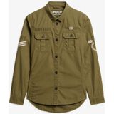 Superdry - Military Shirt - Slim Fit - Knoopsluiting - Lange Mouwen