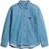 Superdry - W4010439a - Overshirt - Denim - Middelzware Stof - Vintage Wassing