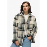 Superdry - W4010448A - Overhemd - Beige - Lange Mouwen - Casual