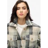 Superdry - W4010448A - Overhemd - Beige - Lange Mouwen - Casual