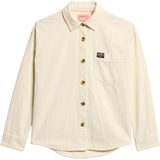 Superdry - W4010450A - Overhemd - Beige - Dikke Corduroy - Lange Mouwen