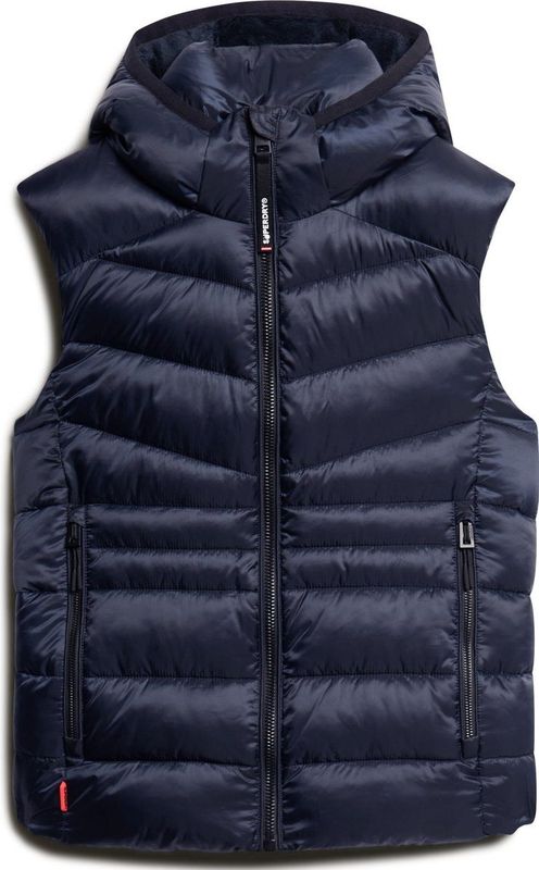 Superdry - Fuji Quilt Padded Vest - Zwart - Gilet