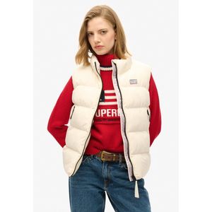 Superdry - Sports Puffer Gilet - Mouwloos - Zwart - Gevoerd - Slim Fit