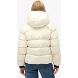 Superdry - Sports Pufferjas - Dames - Zwart - Gewatteerd - Capuchon