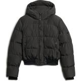 Superdry - Hooded Sports - Gewatteerd Damesjack - Zwart - Dons