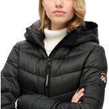 Superdry - Fuji Quilt - Gewatteerd Donsjack - Zwart - Donsvoering