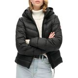 Superdry - Fuji Quilt - Gewatteerd Donsjack - Zwart - Donsvoering