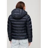 Superdry - Fuji - Gewatteerde Jas - Zwart - Slimfit, Duurzaam Waterafstotend Materiaal