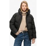 Superdry - W5011728A - Jas - Zwart - Sportief Pufferjack van Gerecycled Polyester