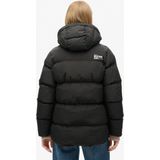 Superdry - W5011728A - Jas - Zwart - Sportief Pufferjack van Gerecycled Polyester