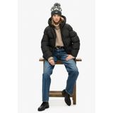 Superdry - W5011728A - Jas - Zwart - Sportief Pufferjack van Gerecycled Polyester