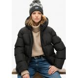 Superdry - W5011728A - Jas - Zwart - Sportief Pufferjack van Gerecycled Polyester