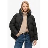 Superdry - W5011728A - Jas - Zwart - Sportief Pufferjack van Gerecycled Polyester