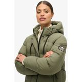 Superdry - Rips Longline Jas - Zwart - Ripstop - Gevoerd - Capuchon