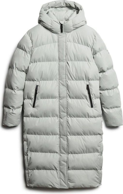 Superdry MICROFIBRE LONGLINE PUFFER JKT Dames Jas - Maat L