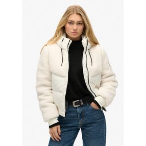 Superdryvoor vrouwen. W5011758A Everest Hybride Jas gebroken wit (S), Casual, Polyester