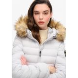 Superdry - Fuji - Pufferjas - Met Imitatiebont - Slim Fit