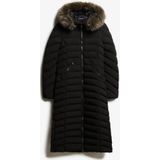 Superdry Fuji Faux Fur Hooded Longline Winterjas Dames (34)