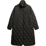 Superdry - W5011796A - Gewatteerde Jas - Zwart - Extra Lang - Casual - Polyester - Duurzaam