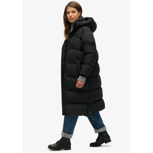 Superdry - Damesjack - Donkerblauw - Dons - Lange Capuchon